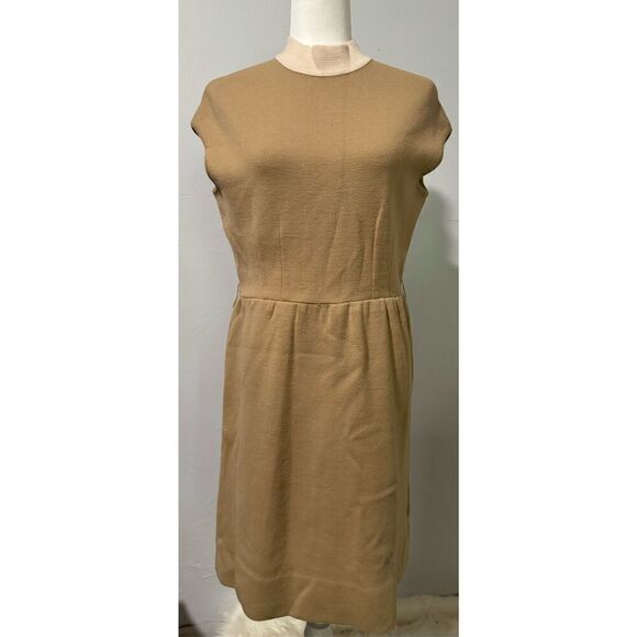 Saks Fifth Avenue Italy 100% wool dress midi size 13 - Picture 1 of 10